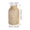 Boho Glass Flower Vase with Rattan Cover, Farmhouse Flower Bud Vase, Round Decorative Flower Vase Floral Container Flower Bottle for Floral Arrangements Housewarming Party Home Decor (L)